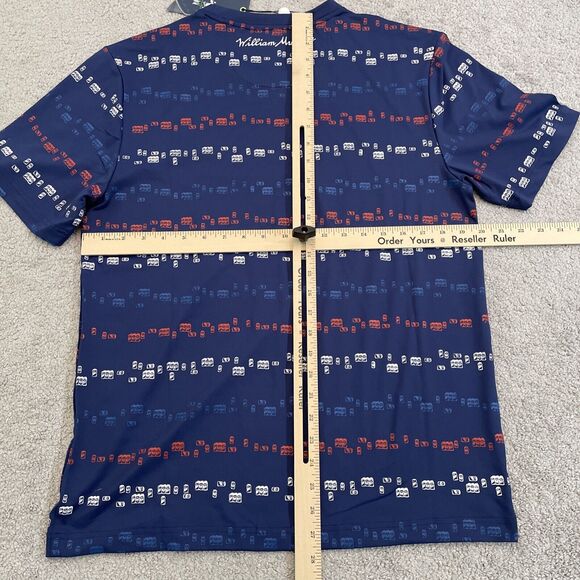 William Murray Shirt Mens Medium Golf Beer Can Print Sud And Stripes NWT NEW - Picture 6 of 8